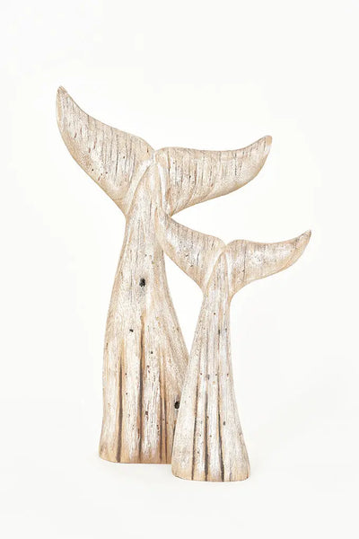 Batela Cola de Ballena de Madera Grande - Decoración Impresionante