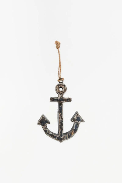 Batela Colgante ancla en chapa reciclada bidones - D7076 - Batela