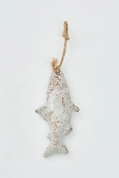 Batela Colgante de Hojalata en Forma de Pez Pequeño - Detalle Náutico