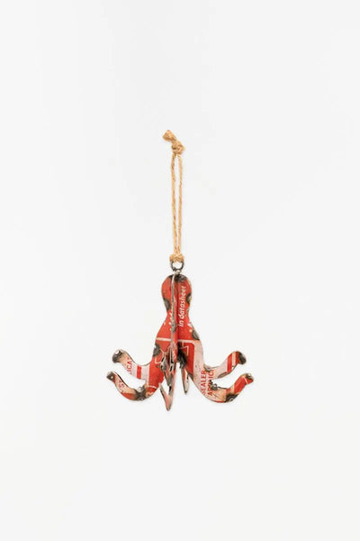 Batela Colgante pulpo en chapa reciclada bidones - D7077 - Batela