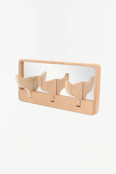 Batela Espejo y perchero cola de ballena. Decoración náutica