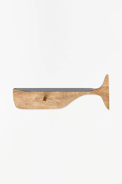 Batela Estantería madera y metal con forma de ballena