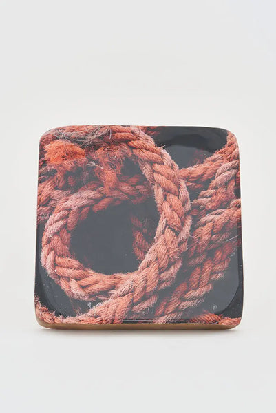 Batela Foto Impresa en Madera: Cuerdas Náuticas Usadas