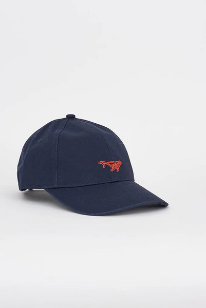 Batela Gorra de Algodón con Bordado de Ballena: Estilo Náutico