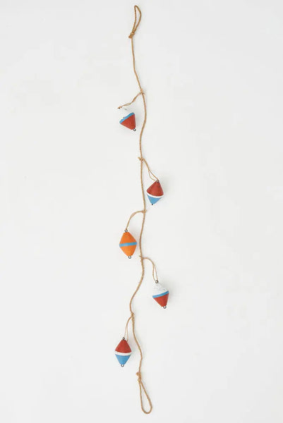 Batela Guirnalda con Boyas de Madera - Encanto Náutico en tu Decoración