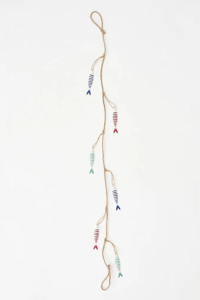 Batela Guirnalda de Peces Metálicos en Colores Variados