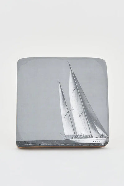 Batela Imagen Impresa en Madera para decoración: Elegante Velero