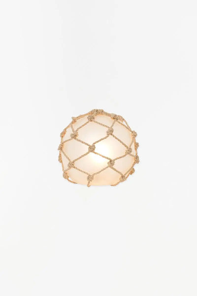 Batela Lámpara Boya resina con red. Decoración náutica