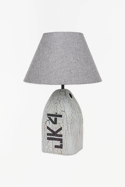 Batela Lámpara de madera boya en gris envejecido- Batela