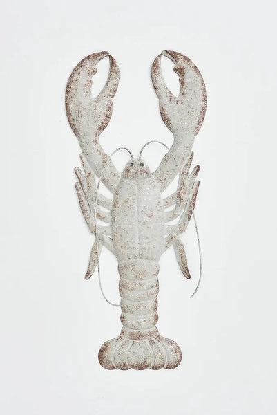 Batela Langosta de hojalata grande para pared pequeña