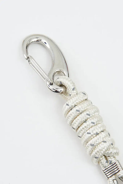 Batela Llavero Crudo Nudo Marinero de Metal y Nailon: Estilo Náutico