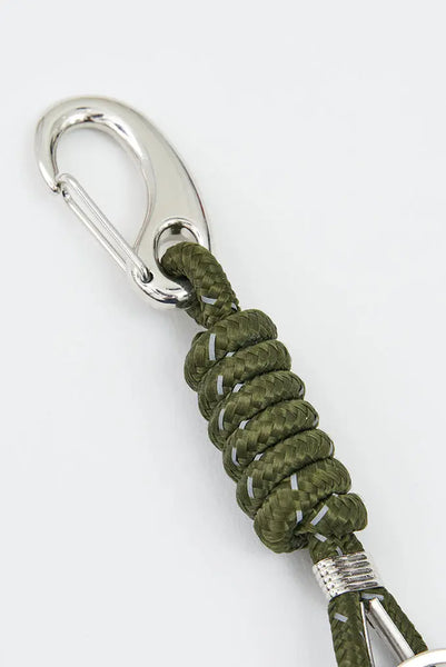 Batela Llavero Khaki Nudo Marinero de Metal y Nailon: Estilo Náutico