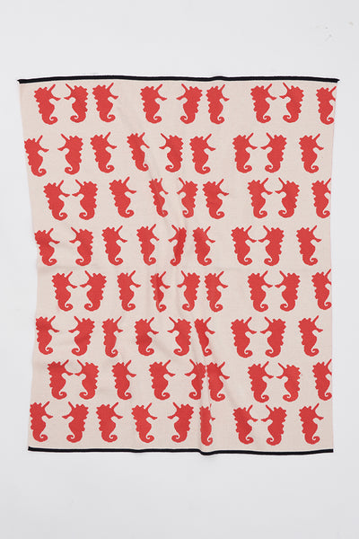 Batela Manta con Diseño de Caballitos de Mar: Comodidad y Estilo