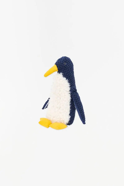 Batela Peluche de Pingüino blanco azul y amarillo 29 cm - D2278 - Batela