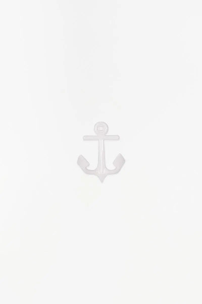 Batela Perchero ancla lacado en blanco - D846B - Batela