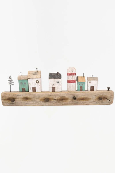 Batela Perchero de pared. Casas de madera - D1811 - Batela