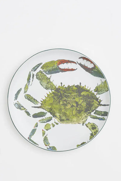 Batela Plato de cerámica Grande con Cangrejo - Estilo Náutico y Versátil