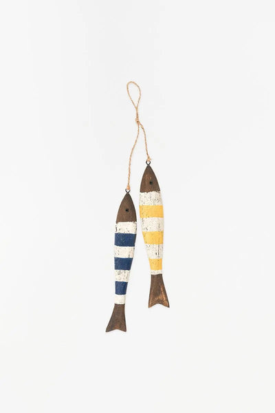 Batela Ristra 2 peces de madera y cuerda para colgar. Decoración náutica