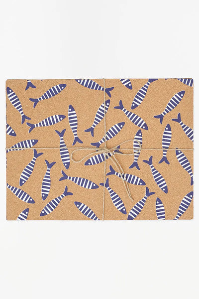 Batela Set de Salvamanteles de corcho peces - D1333 - Batela