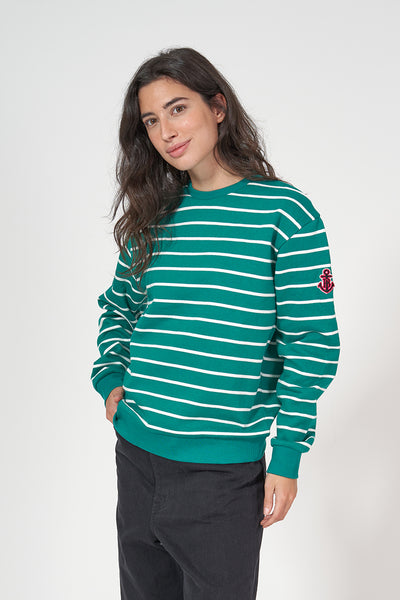 Batela Sudadera marinera de mujer fabricada en tejido de felpa