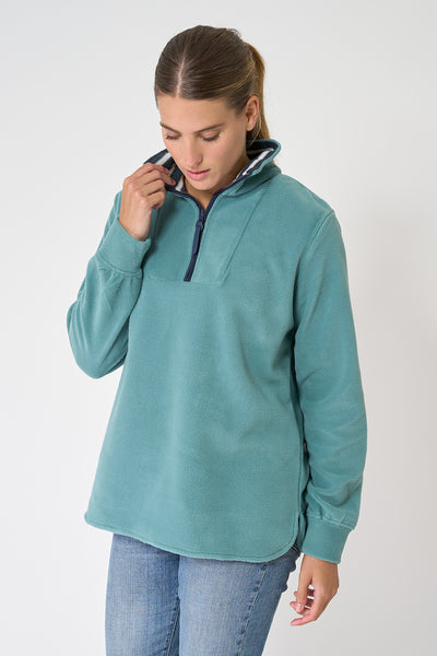 Batela Sudadera polar cuello alto y media cremallera