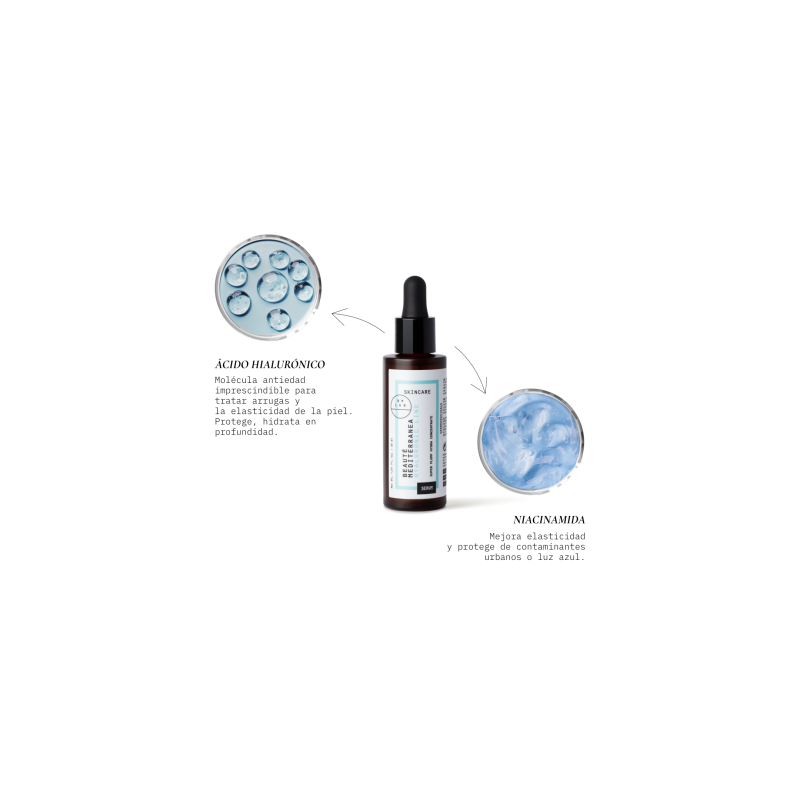 Beauté Mediterranea PACK BYE SENSITIVE SKIN CON ACIDO HIALURONICO Y NIANCINAMIDA