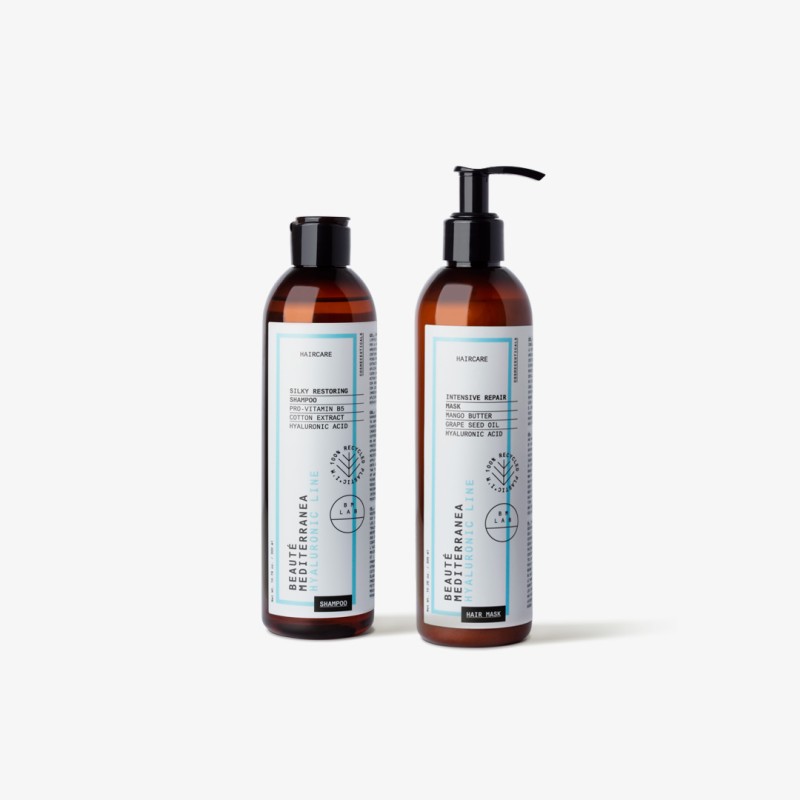 Beauté mediterranea Repairing Hair Pack con ácido hialurónico sin sulfatos