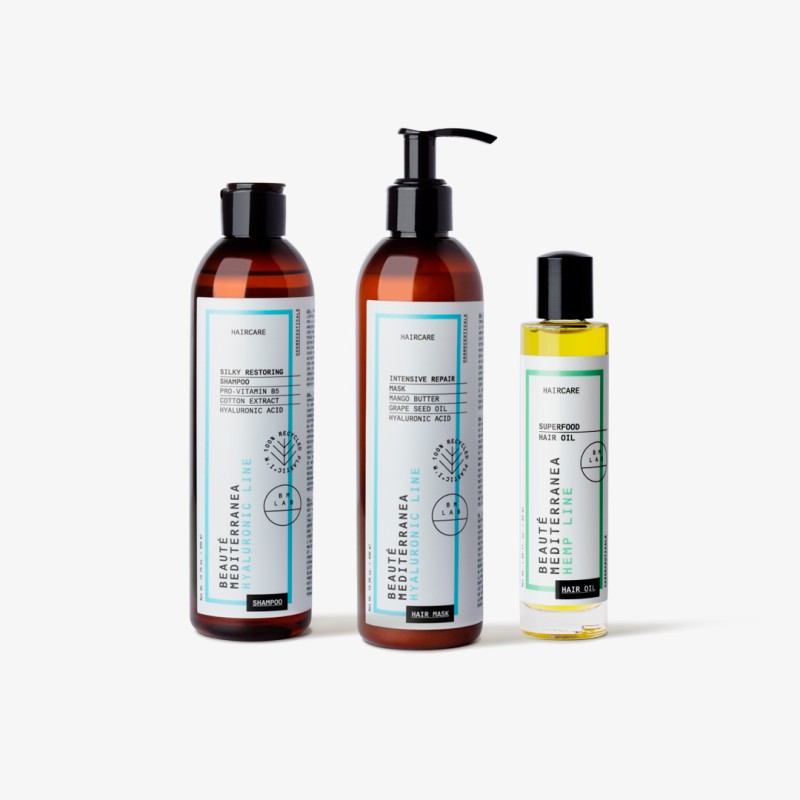 Beauté mediterranea Repairing Shock Hair Treatment con Ácido Hialurónico sin Sulfatos