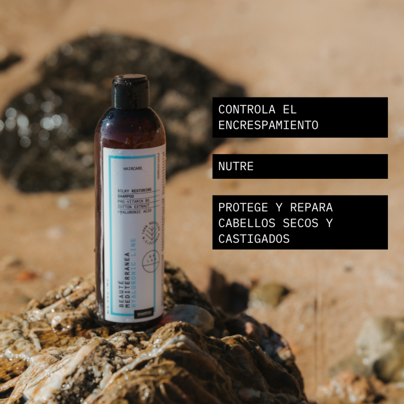 Beauté Mediterranea Silky Restoring Champú Con Ácido Hialurónico Sin Sulfatos
