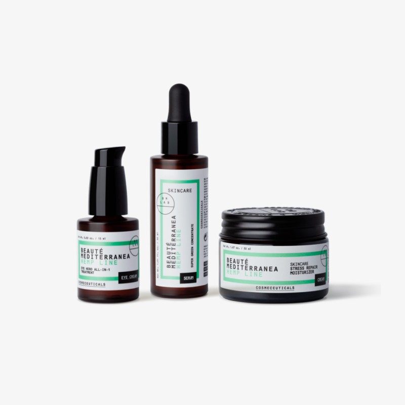 Beauté mediterranea Skin Essentials Pack con aceite de Cáñamo y Niacinamida