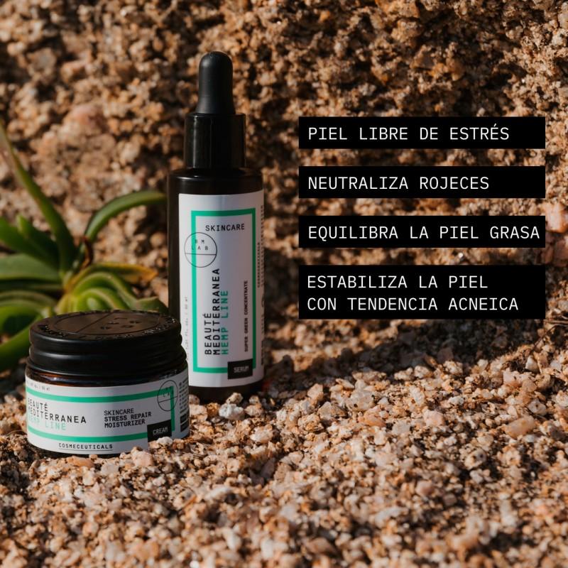 Beauté Mediterranea Stress Repair Skin Rutina Con Cáñamo Y Niacinamida