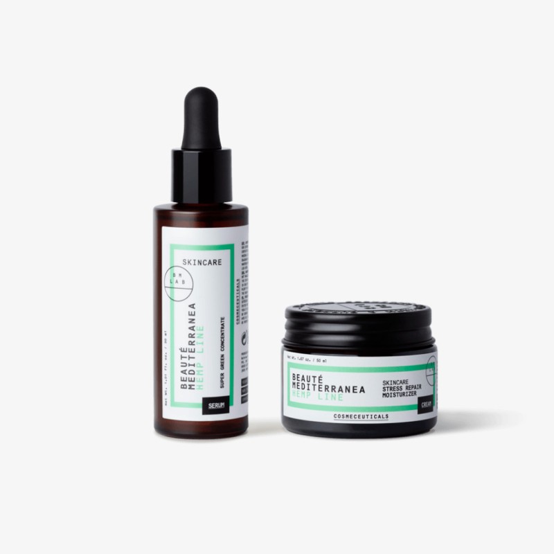 Beauté mediterranea Stress Repair Skin Rutina con Cáñamo y Niacinamida