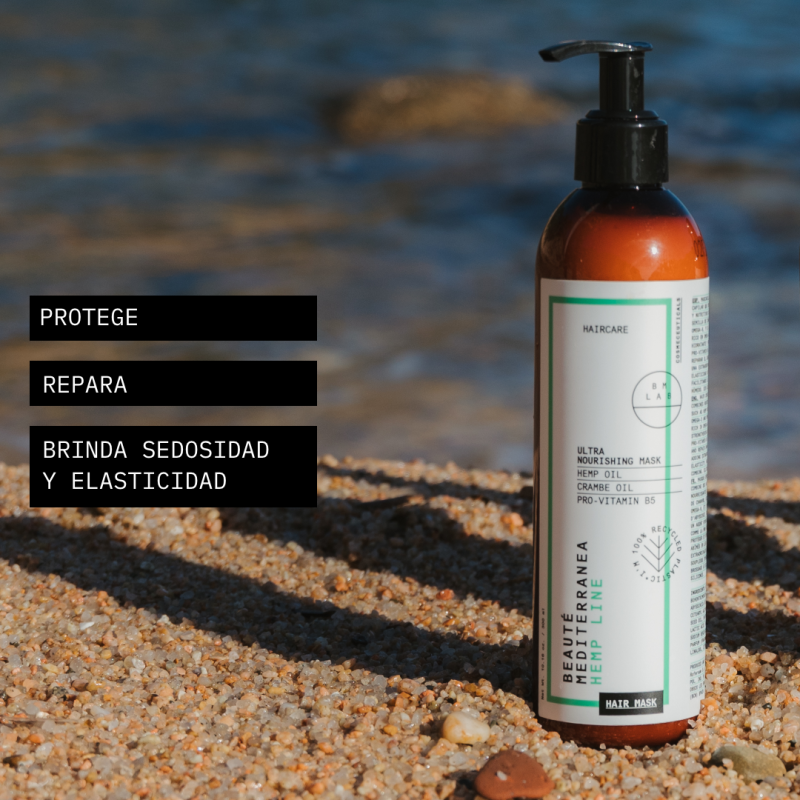 Beauté Mediterranea Ultra Nourishing Mask Con Aceite De Cáñamo De Abisinia Y Provitamina B5