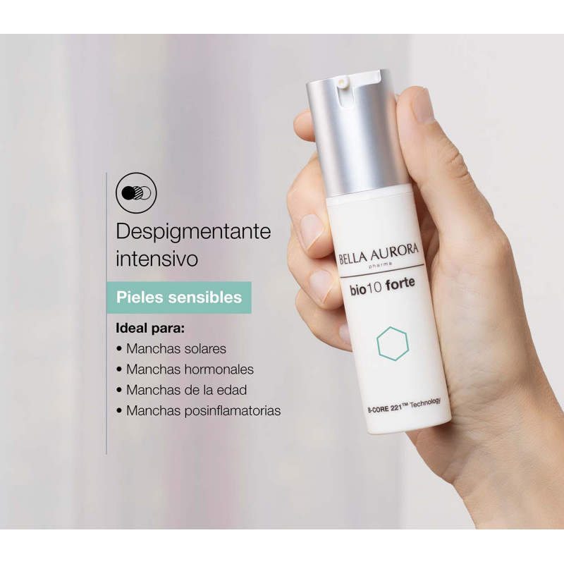 Bella Aurora Bio10 Forte Sensitive Tratamiento Despigmentante Intensivo Para Piel Sensible Sin SPF