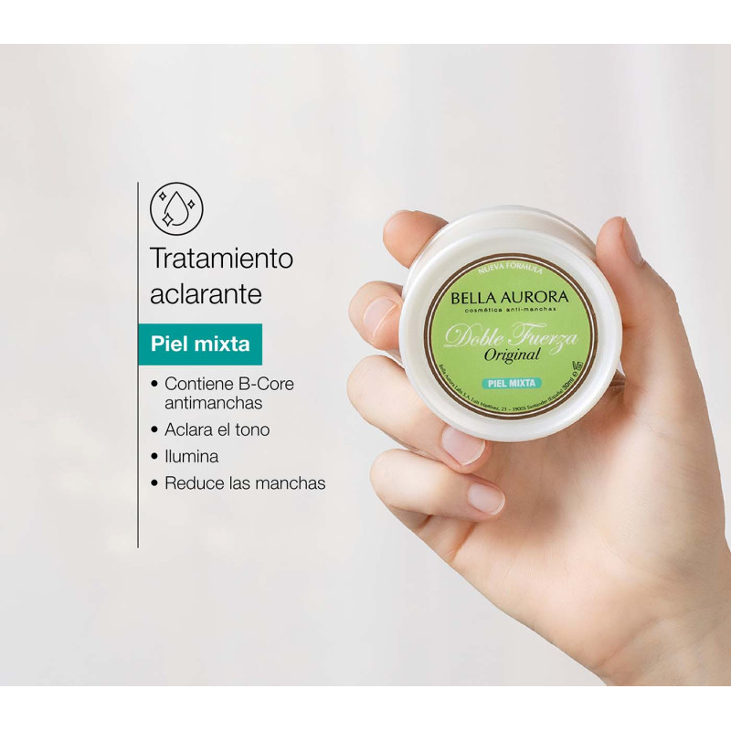 Bella Aurora Crema Doble Fuerza Para Piel Mixta. Tratamiento Aclarante