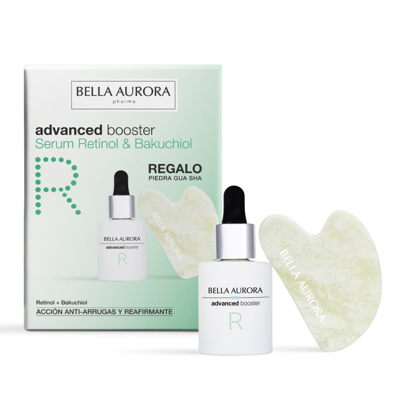 Bella Aurora Pack advanced booster Retinol & Bakuchiol + Gua sha