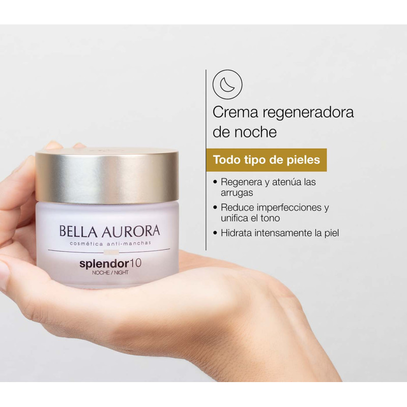 Bella Aurora Splendor 10 Crema Antiarrugas De Noche. Regenerador De Noche