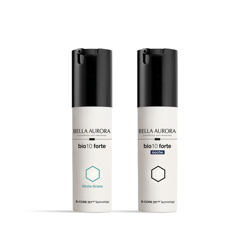 Bella Aurora Tratamiento Intensivo para Piel Mixta-Grasa. bio10 forte + Noche