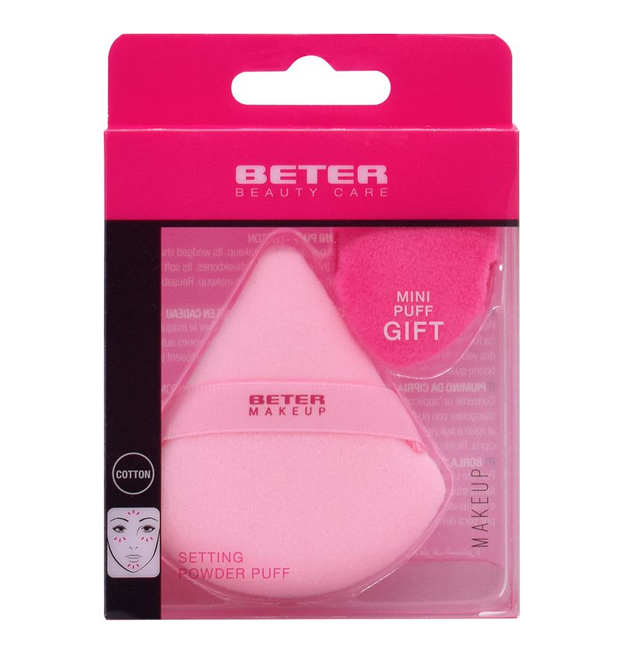 Beter 2 Piezas Triangular Powder Puff