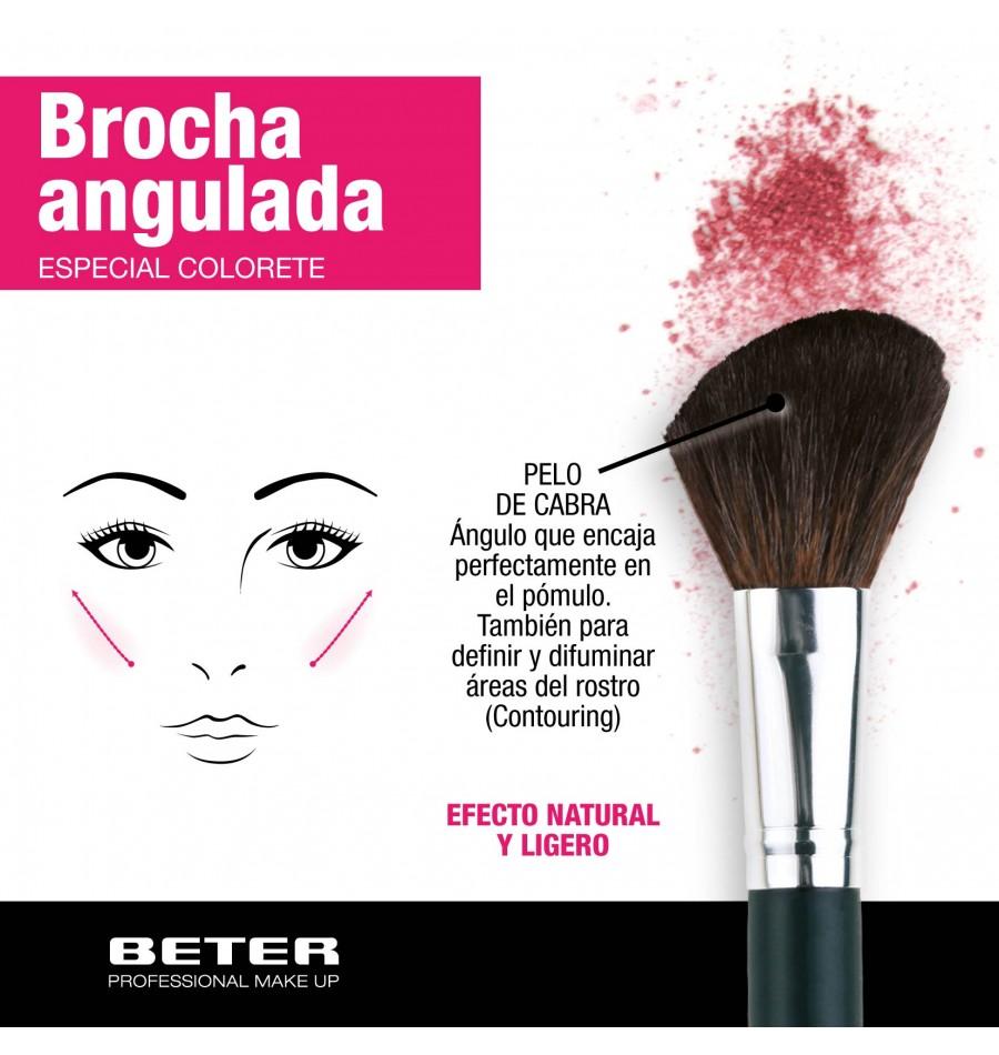 Beter Brocha De Maquillaje Angulada. Pelo De Cabra