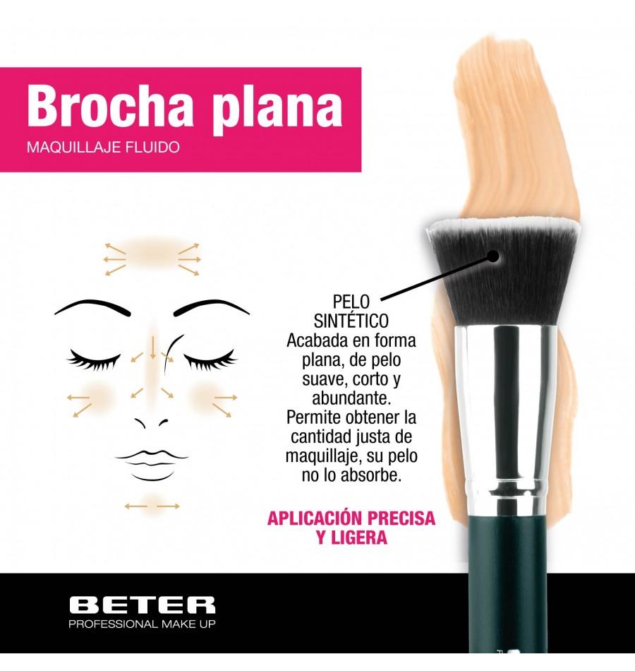 Beter Brocha Maquillaje Fluido. Pelo Sintético