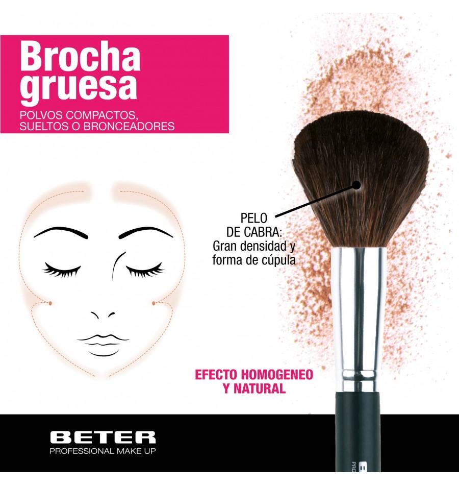 Beter Brocha Maquillaje Gruesa. Pelo De Cabra