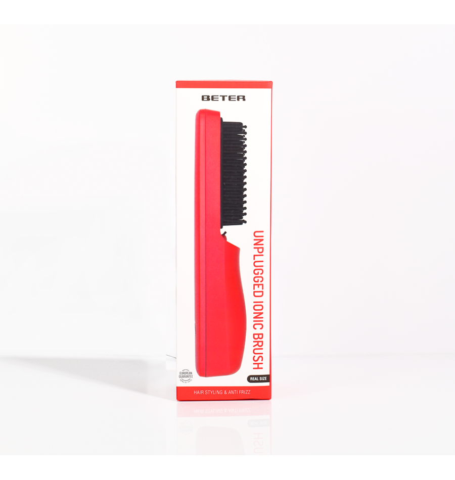 Beter Cepillo Iónico Inalámbrico GRWM- Rojo