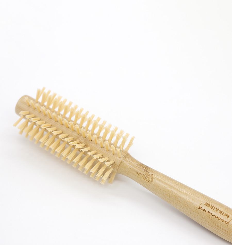 Beter Cepillo Redondo Bamwood Cerdas De Nylon