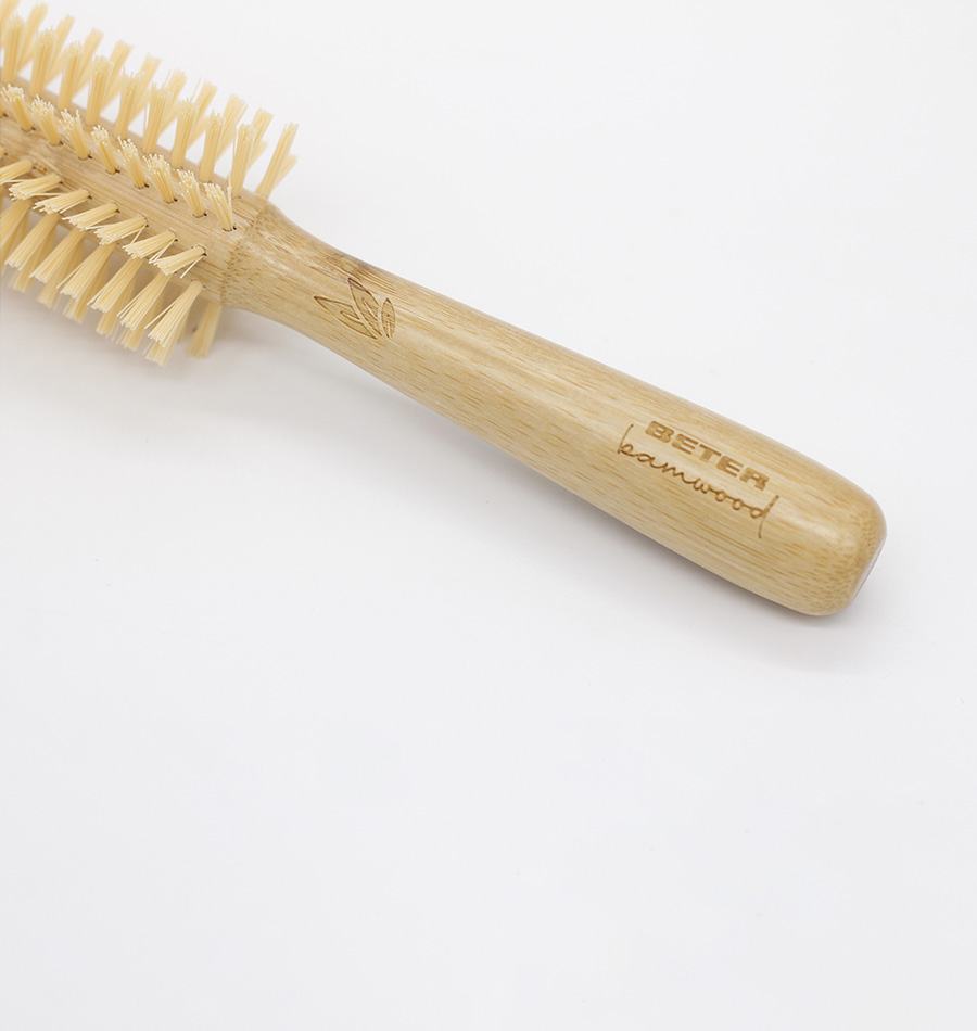 Beter Cepillo Redondo Bamwood Cerdas De Nylon