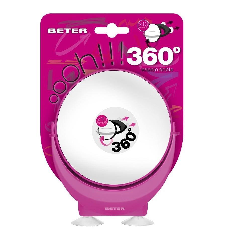 Beter Espejo Oooh Doble Macro (x10) Con Ventosas
