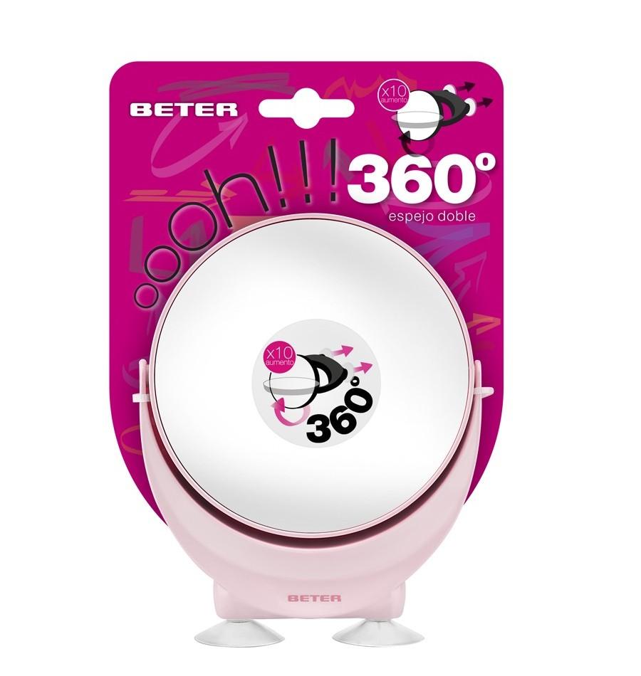 Beter Espejo Oooh doble macro (x10) con ventosas