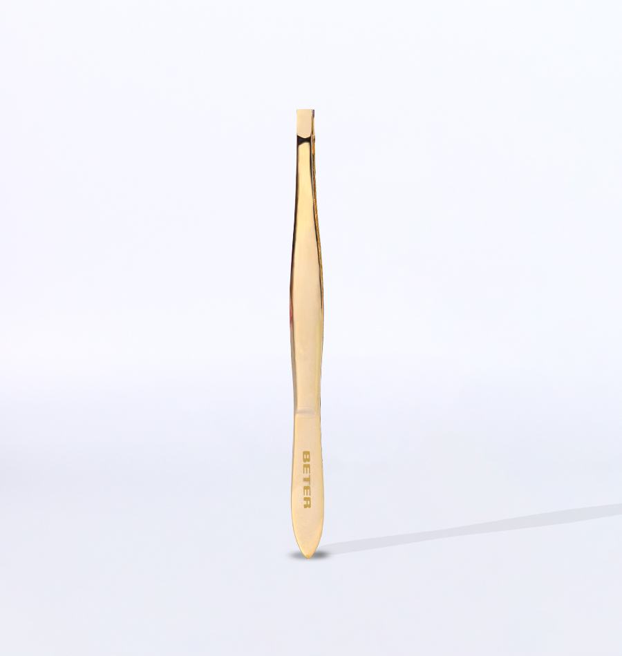 Beter Pinza De Depilar Punta Cangrejo Dorada