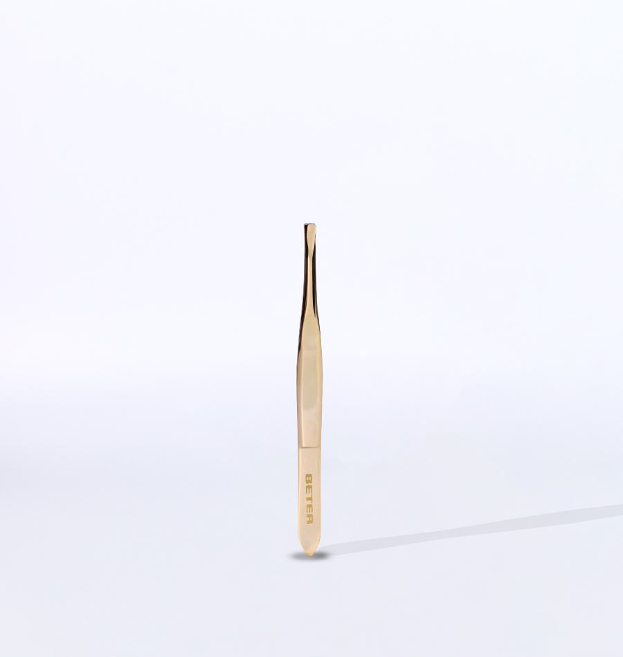 Beter Pinza De Depilar Punta De Cangrejo Dorada