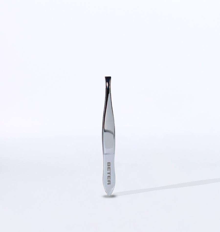 Beter Pinza De Depilar Punta Recta Cromada